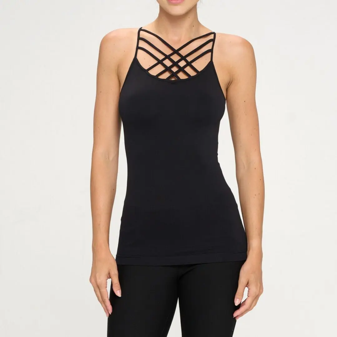 Kiera Criss Cross Camisole from Accent Accessories