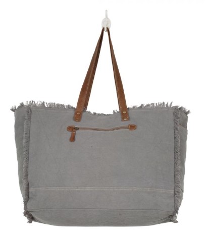 Dazzle Weekender Bag Made of Canvas, Rug, Leather, and Hairon